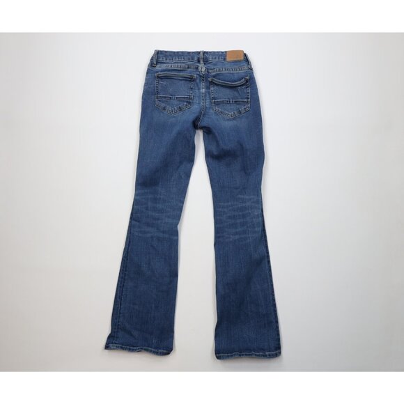 Buckle BKE Womens 26 Faded Thick Stitch Stretch Stella Slim Fit Bootcut Jeans - Picture 10 of 13